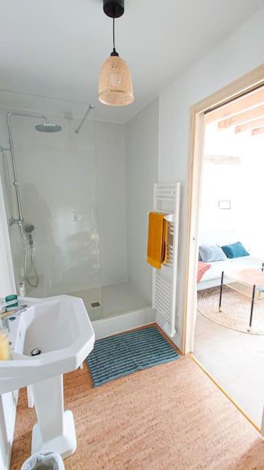 Longere Tinyhouse Avec Son Jardin-Foret Saint-Just  Ngoại thất bức ảnh